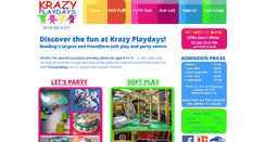 Desktop Screenshot of krazyplaydays.co.uk