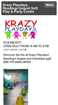 Mobile Screenshot of krazyplaydays.co.uk