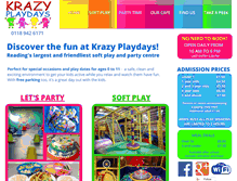 Tablet Screenshot of krazyplaydays.co.uk